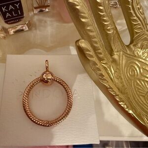 Pandora Charm Holder Pendant (rose gold)